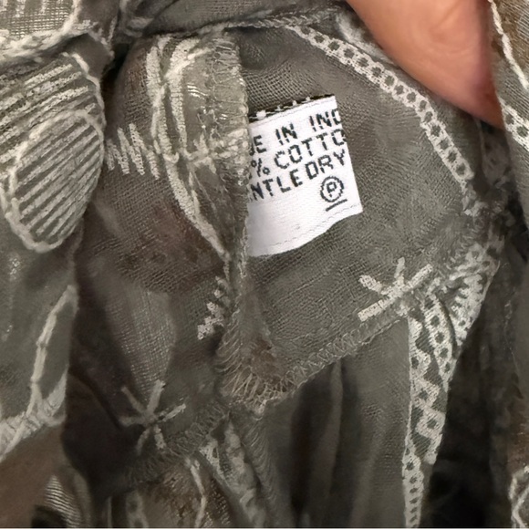 Juliet Dunn Mosaic Print Mirror-Appliqué Flutter Bell Sleeves Dress Brand Size 1 - Picture 9 of 14